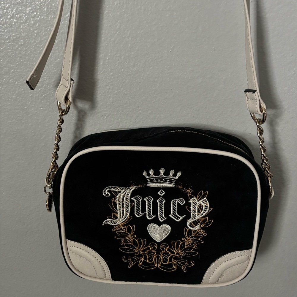 Juicy Couture Black and White Crossbody Bag
